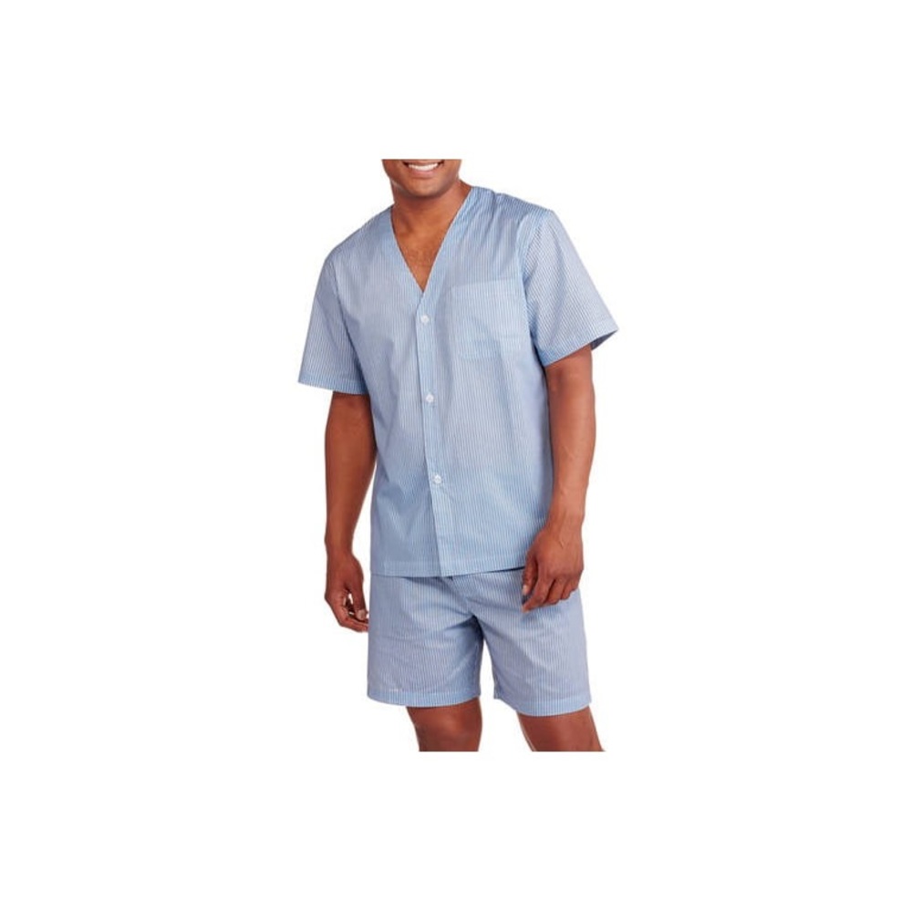 🔻SOLD🔻Fruit of the Loom 2pc set Short Sleeve V-Neck Printed Pajamas